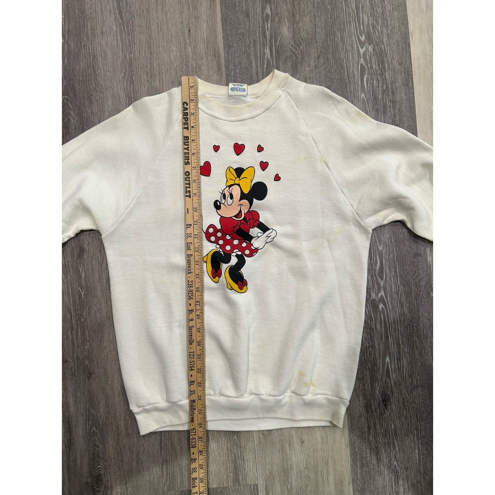 Vintage Disney Minnie Mouse Crewneck Sweatshirt‎ 90s Graphic Made In USA XL - Picture 6 of 7